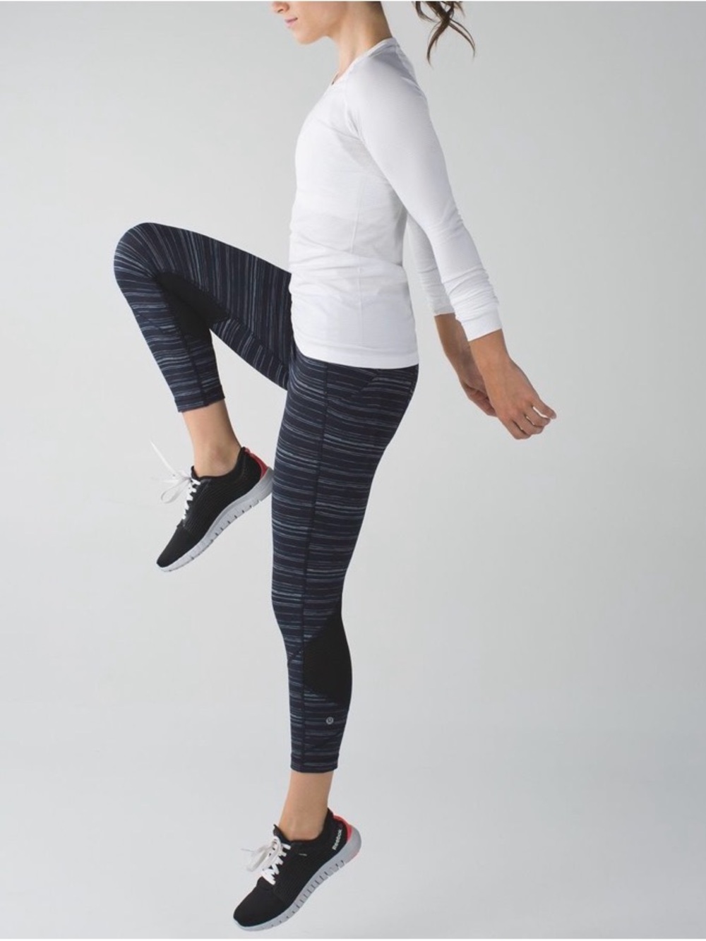 Lululemon Pace Rival Crop - Cyber Stripe 22”